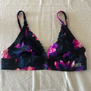 Victoria's Secret PINK Bonded Floral Bralette Bikini Top Sz SP NWOT